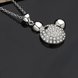 Wholesale Romantic Silver Ball CZ Necklace TGSPN574 1 small
