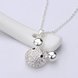 Wholesale Romantic Silver Ball CZ Necklace TGSPN574 3 small