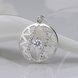 Wholesale Romantic Silver Ball CZ Necklace TGSPN585 0 small
