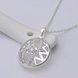 Wholesale Romantic Silver Ball CZ Necklace TGSPN585 3 small