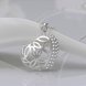 Wholesale Romantic Silver Heart CZ Necklace TGSPN588 3 small