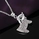 Wholesale Romantic Silver Animal CZ Necklace TGSPN598 0 small