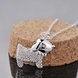 Wholesale Romantic Silver Animal CZ Necklace TGSPN598 1 small