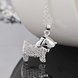 Wholesale Romantic Silver Animal CZ Necklace TGSPN598 3 small