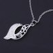 Wholesale Trendy Silver Plant CZ Necklace TGSPN642 2 small