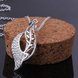 Wholesale Trendy Silver Plant CZ Necklace TGSPN642 3 small