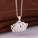 Wholesale Classic Silver Water Drop CZ Necklace TGSPN653 1 small