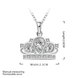 Wholesale Classic Silver Water Drop CZ Necklace TGSPN653 2 small