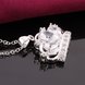 Wholesale Classic Silver Water Drop CZ Necklace TGSPN653 3 small