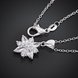 Wholesale Romantic Silver Plant CZ Necklace TGSPN659 0 small