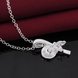 Wholesale Trendy Silver Plant CZ Necklace TGSPN664 3 small