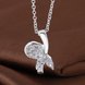 Wholesale Trendy Silver Plant CZ Necklace TGSPN664 4 small