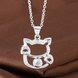 Wholesale Trendy Silver Animal White CZ Necklace TGSPN681 4 small