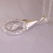 Wholesale Romantic Silver Water Drop CZ Necklace TGSPN714 3 small