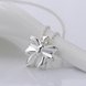 Wholesale Romantic Silver Bowknot White CZ Necklace TGSPN717 1 small