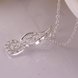 Wholesale Romantic Silver Heart CZ Necklace TGSPN725 2 small