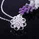 Wholesale Trendy Silver Plant Crystal Necklace TGSPN728 0 small