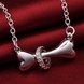 Wholesale Romantic Silver Animal CZ Necklace TGSPN731 3 small