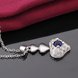 Wholesale Trendy Silver Heart CZ Necklace TGSPN764 1 small