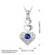 Wholesale Trendy Silver Heart CZ Necklace TGSPN764 3 small