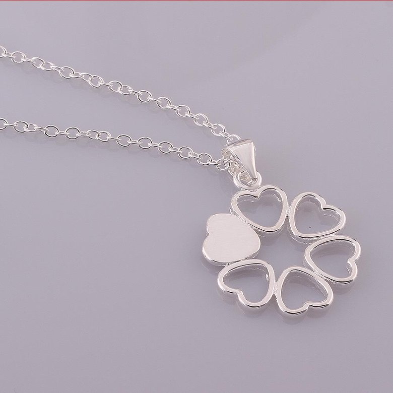 Wholesale Romantic Silver Ball CZ Necklace TGSPN041 0