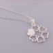 Wholesale Romantic Silver Ball CZ Necklace TGSPN041 0 small