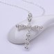 Wholesale Trendy Silver Cross CZ Necklace TGSPN085 0 small