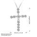 Wholesale Trendy Silver Cross CZ Necklace TGSPN085 3 small