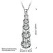 Wholesale Trendy Silver Geometric CZ Necklace TGSPN090 1 small
