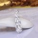 Wholesale Trendy Silver Geometric CZ Necklace TGSPN090 4 small
