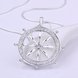 Wholesale Trendy Silver Round CZ Necklace TGSPN117 1 small