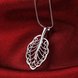 Wholesale Trendy Silver Plant Necklace TGSPN150 2 small