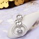 Wholesale Trendy Silver Heart CZ Necklace TGSPN158 3 small