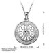 Wholesale Trendy Silver Round CZ Necklace TGSPN162 0 small