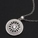 Wholesale Trendy Silver Round CZ Necklace TGSPN162 4 small