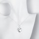 Wholesale Romantic Silver Heart CZ Necklace TGSPN202 3 small