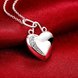 Wholesale Romantic Silver Heart CZ Necklace TGSPN202 4 small