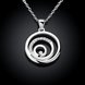Wholesale Trendy Silver Round CZ Necklace TGSPN209 1 small
