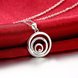 Wholesale Trendy Silver Round CZ Necklace TGSPN209 2 small