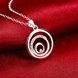 Wholesale Trendy Silver Round CZ Necklace TGSPN209 3 small