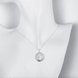 Wholesale Trendy Silver Round CZ Necklace TGSPN209 4 small