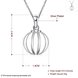 Wholesale Classic Silver Round Necklace TGSPN238 0 small