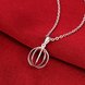 Wholesale Classic Silver Round Necklace TGSPN238 2 small