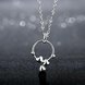Wholesale Romantic Silver Heart Necklace TGSPN252 1 small