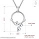 Wholesale Romantic Silver Heart Necklace TGSPN252 4 small