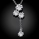 Wholesale Romantic Silver Plant Necklace TGSPN268 0 small