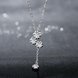 Wholesale Romantic Silver Plant Necklace TGSPN268 1 small