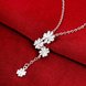 Wholesale Romantic Silver Plant Necklace TGSPN268 2 small