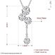 Wholesale Romantic Silver Plant Necklace TGSPN268 4 small