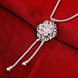 Wholesale Romantic Silver Plant Necklace TGSPN279 3 small